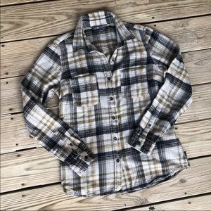 NorthFace Women’s Cotton Plaid Long Sleeve Small